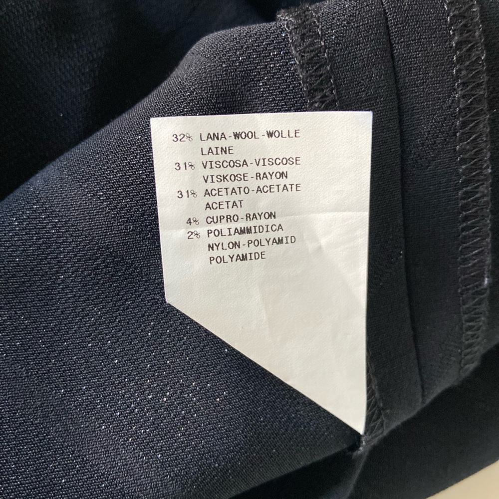 Armani Collection Black W/ Silver Thread Pants - image 8